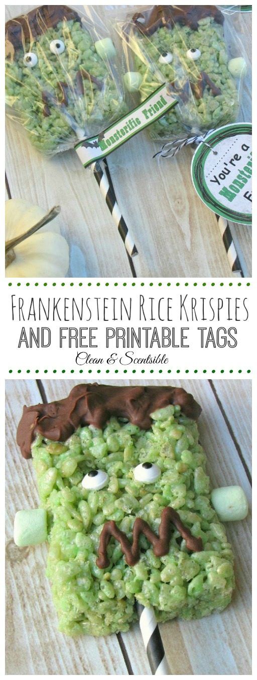 Frankenstein Rice Krispie Pops Title