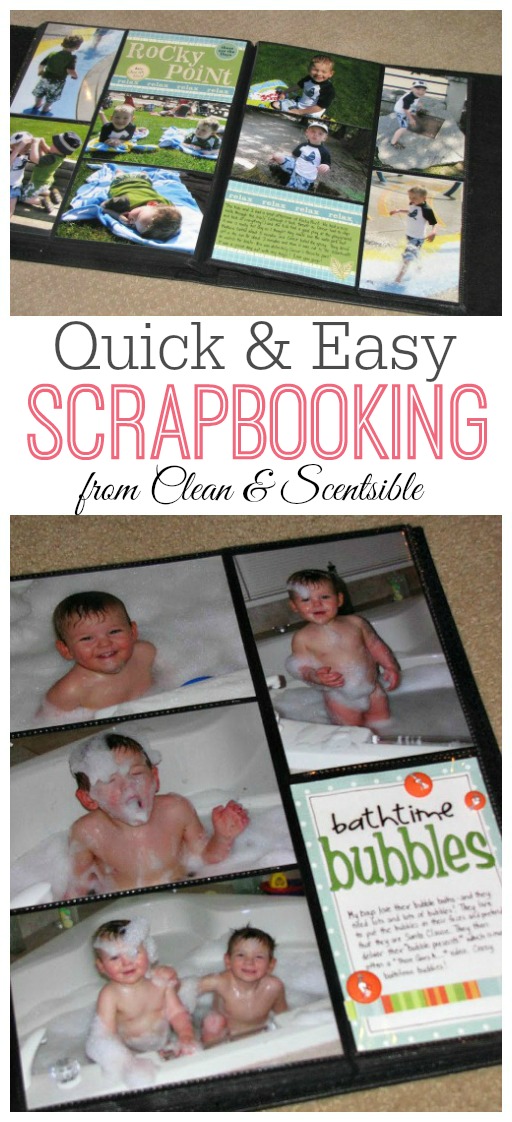 This is such a great way to get caught up on all of your scrapbooking and using up your left over supplies!