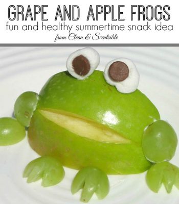 Apple frogs - such a fun and healthy snack idea!