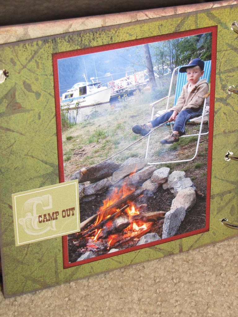 Scrapbook Saturday No. 7 - Camping Mini Album - Clean and Scentsible