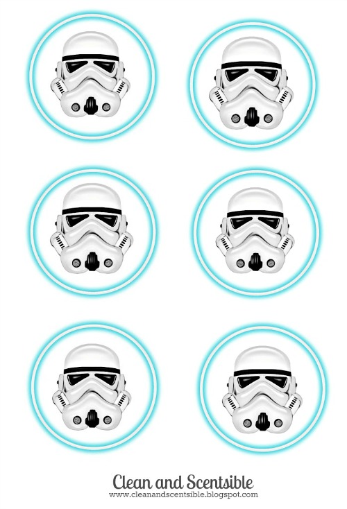 Storm Trooper party labels - use for water bottles, treat bags, cupcake toppers and more!