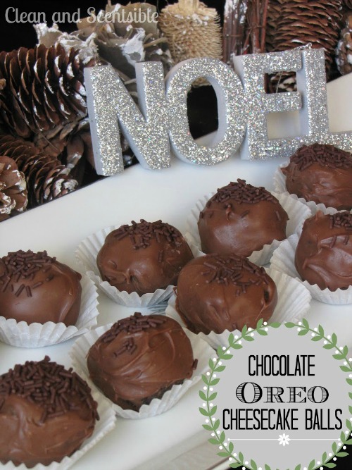 Chocolate Oreo Cheesecake Balls.  