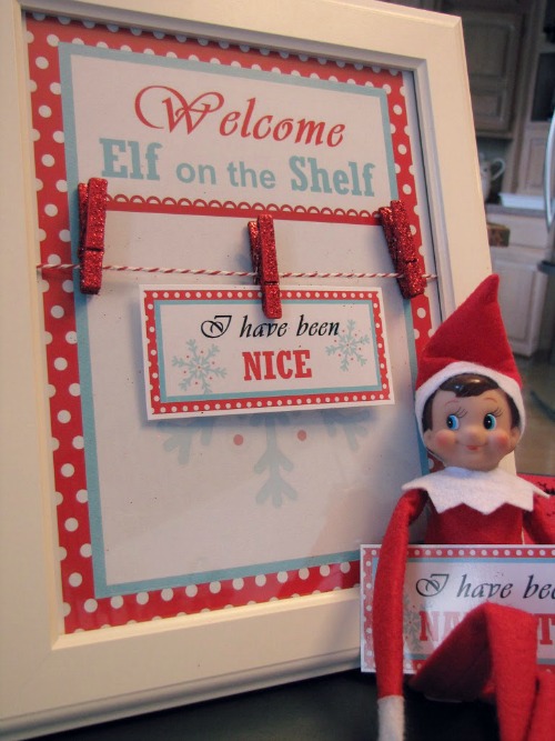 Elf on the Shelf Welcome Breakfast with Free Printables.  This is so cute!