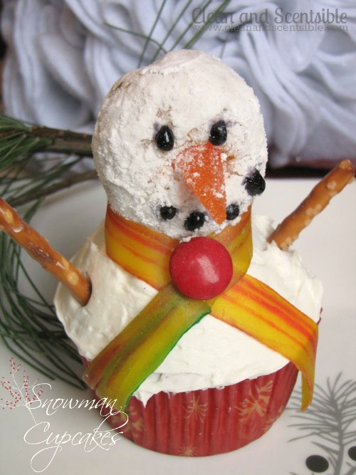 Snowman cupcakes!