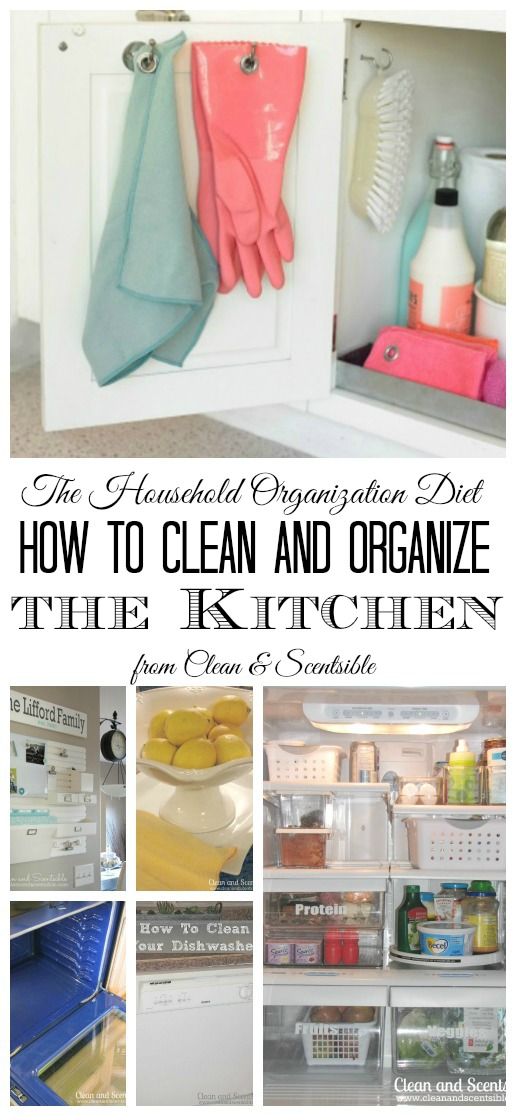 Everything you need to get your kitchen cleaned and organized!  