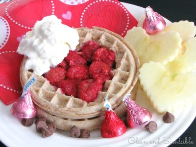 Quick and easy Valentine's Day breakfast.