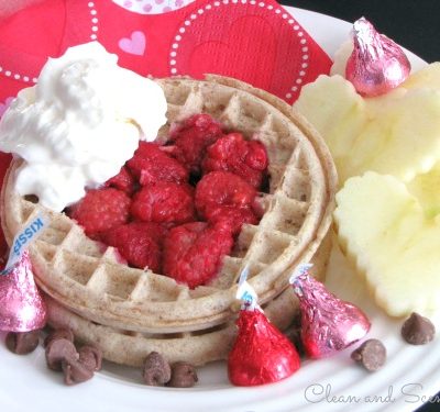 Quick and easy Valentine's Day breakfast.