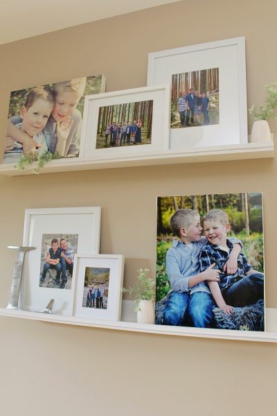 Photo Gallery Wall {How to Cover a Thermostat} - Clean and Scentsible