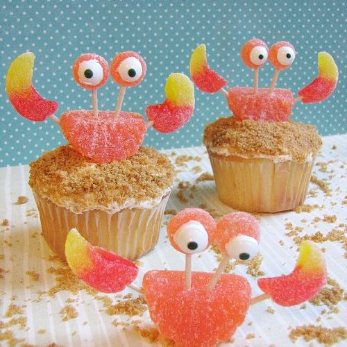 24 Crabs Toothpicks Party Food Picks Cupcake Toppers