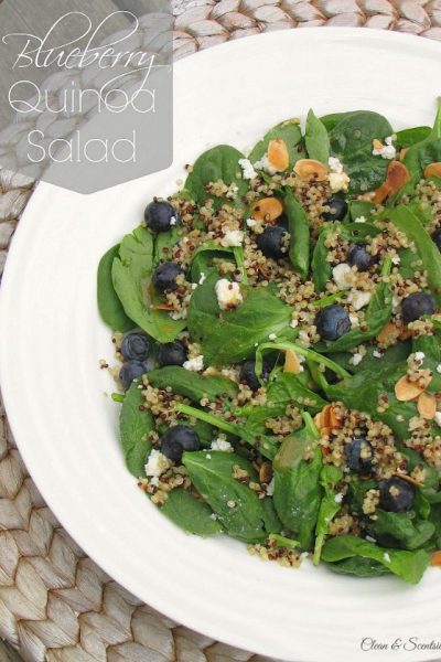 Blueberry quinoa salad - healthy and delicious!