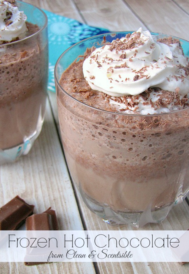 This delicious frozen hot chocolate recipe is the best way to beat the heat this summer!