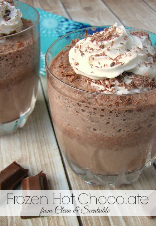 Frozen hot chocolate - must try this for summer! #summerdrinks