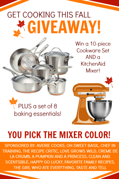 Awesome cookware and KitchenAid Mixeer Giveaway!