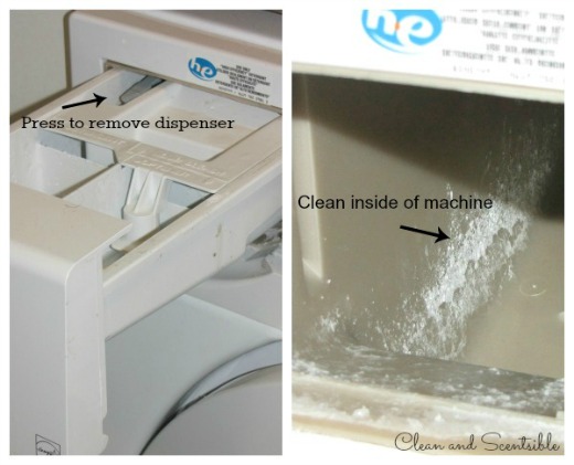 Great tutorial om how to clean your washing machine and get rid of that washing machine smell and mold for good! A must read!!!