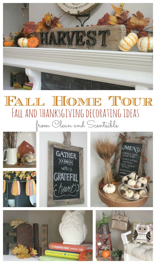 Fall Home Tour- lots of fall and Thanksgiving decorating ideas for your home