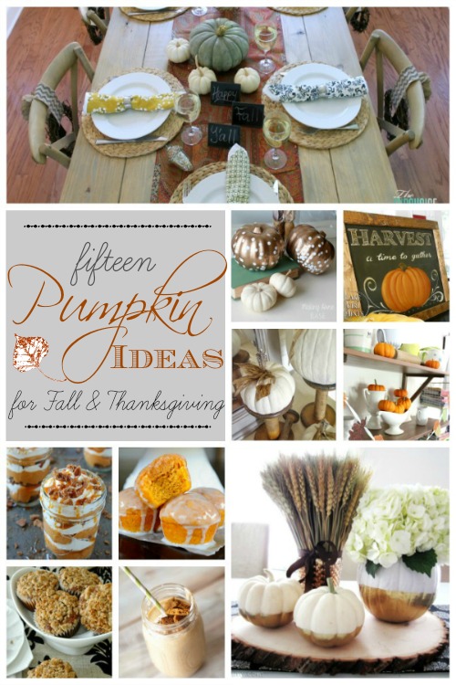 Pumpkin Inspired Decor and Recipes for Fall and Thanksgiving