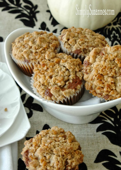Pumpkin Chocolate Chip Muffins with Toffee Streusel and other pumpkin ideas.