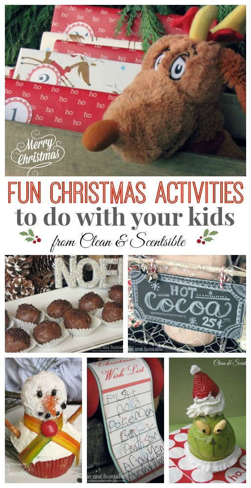 Lots of fun activity ideas to do with your kids at Christmas!  Free activity planner printable included!