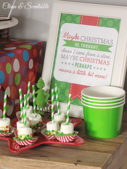 Lots of fun Grinch party ideas for Christmas!
