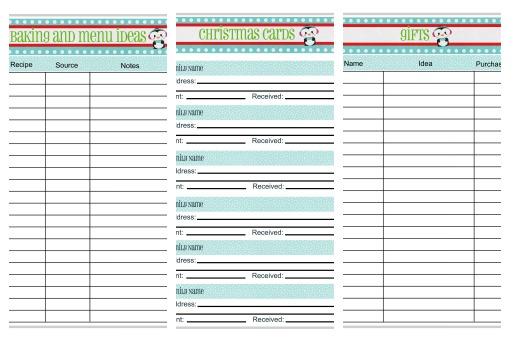 Christmas Planner printables to get organized for Christmas!