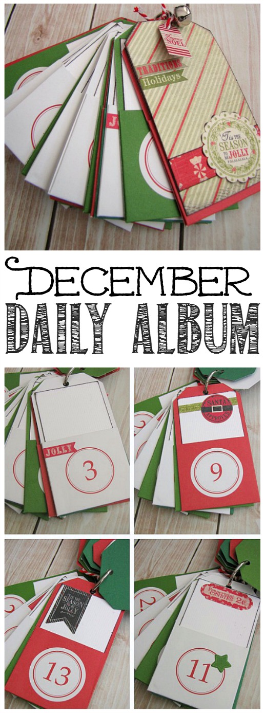 These December daily albums are such an easy way to record all of those fun Christmas activities and traditions and they are so much fun to look back on over the years!