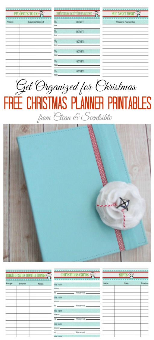 Get organized for Christmas with this Christmas planner and free printables!