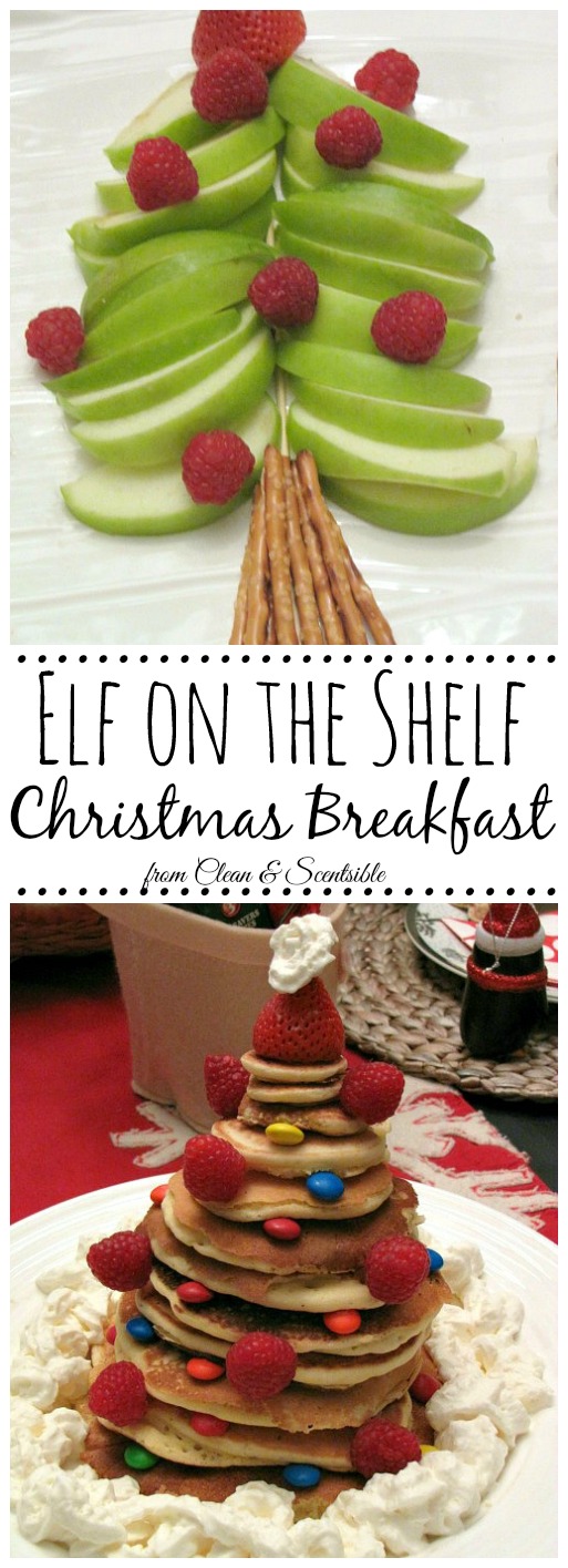 Elf on the Shelf Christmas Breakfast. Lots of fun Christmas food ideas! // cleanandscentsible.com