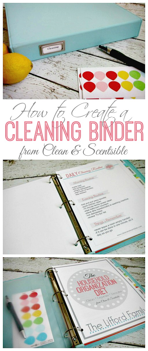 Everything you need to create a cleaning binder. This will be awesome to help keep me on track! Free printables included.