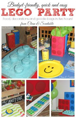 Quick and easy to do Lego party! Cute ideas!