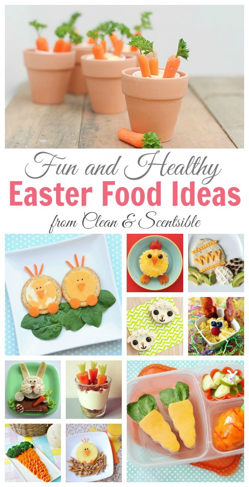 Tons of fun and healthy Easter food ideas.  Great break from all of that sugar!