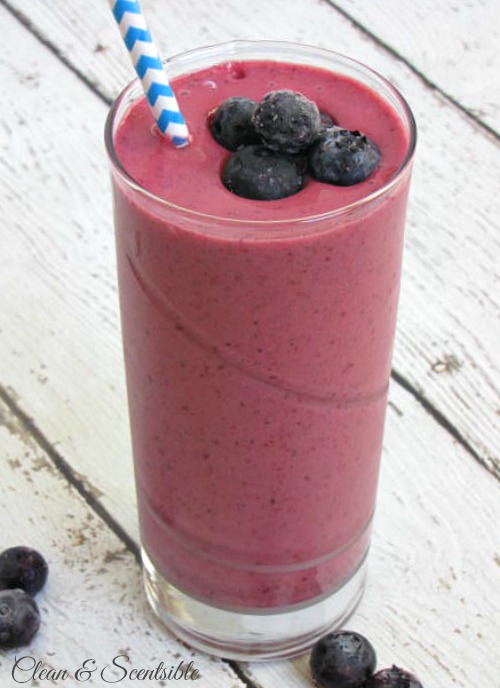 Healthy Blueberry Lemon Smoothie - the perfect way to start off your day!