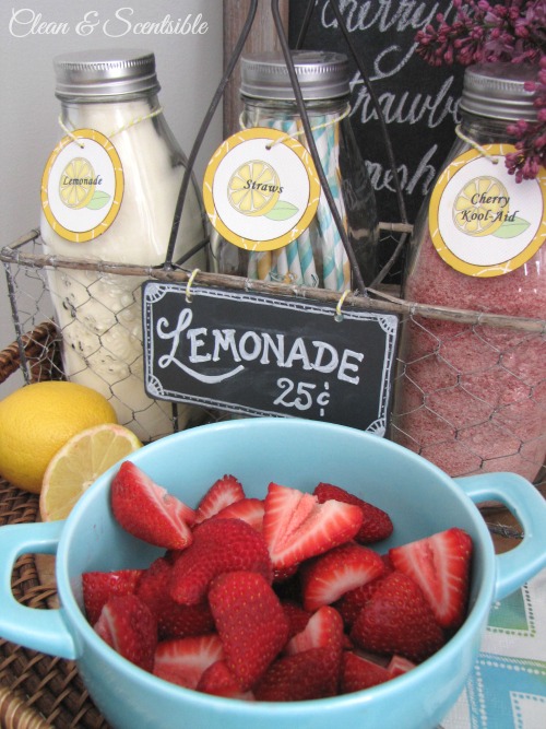 How to Set Up a Lemonade Bar (Flavored Recipes) - Celebrations at Home
