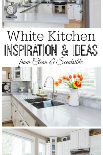 White Kitchen Tour from Clean and Scentsible.