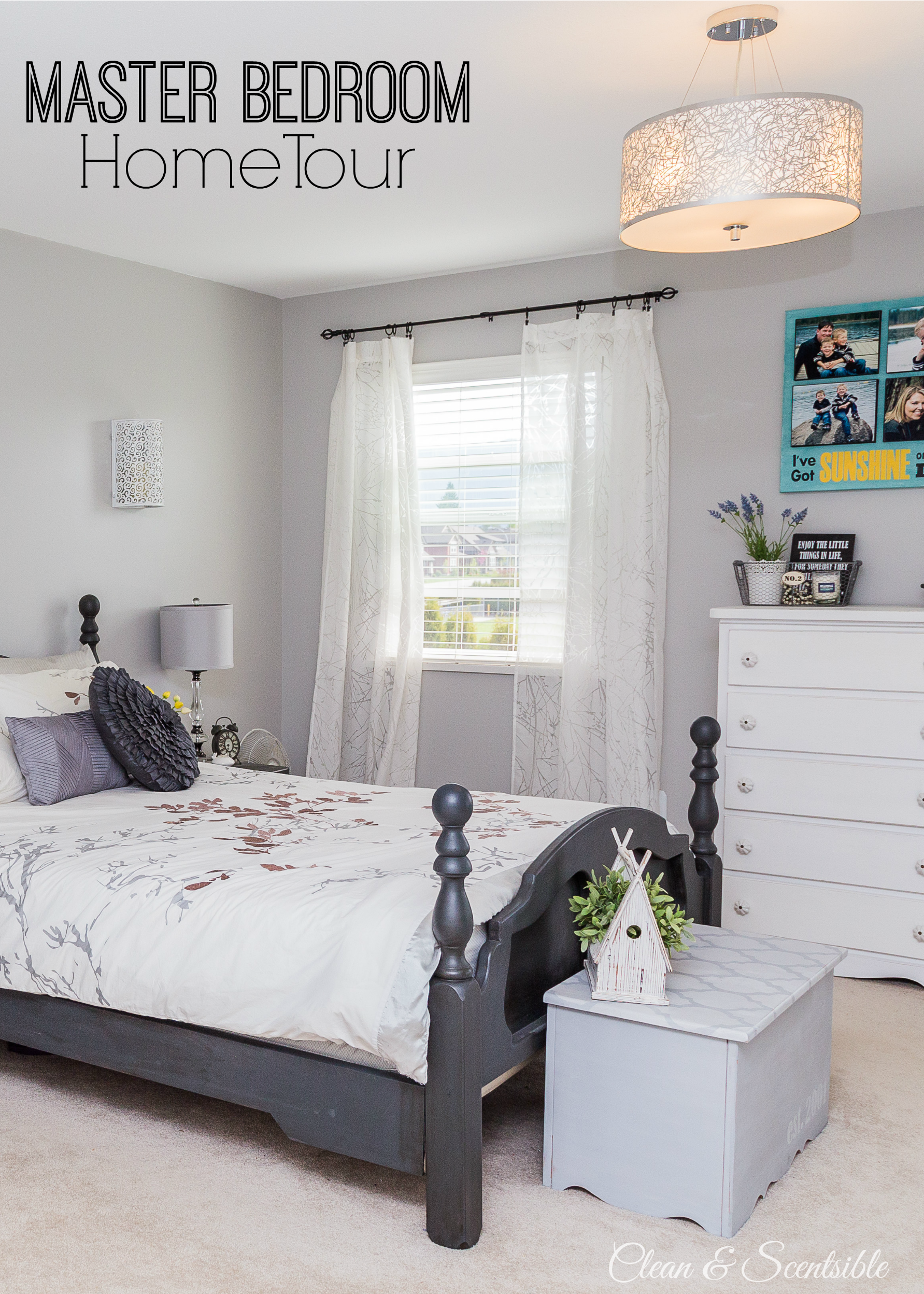 Master Bedroom {Home Tour} - Clean and Scentsible