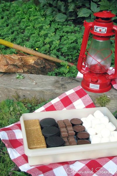 Smores Box - fill and air tight container with a variety of cookies and chocolates to mix and match custom smores!