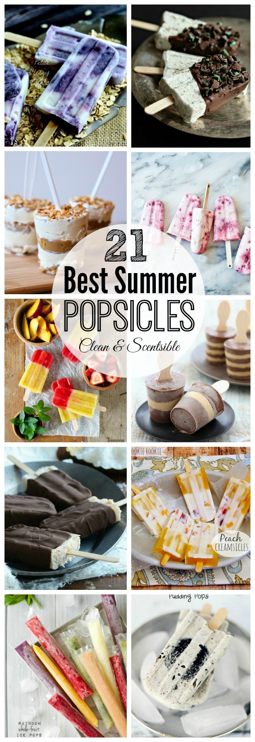 21 of the best summer popsicle recipes!  These look so good! // cleanandscentsible.com