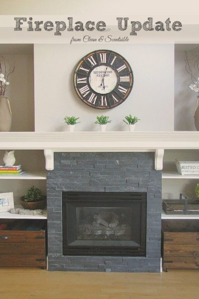 Great ideas to update your fireplace! // cleanandscentsible.com