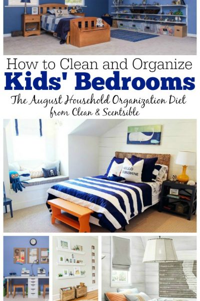 How to Organize Kids' Bedrooms. Free printables and tons of ideas included! // cleanandscentsible.com