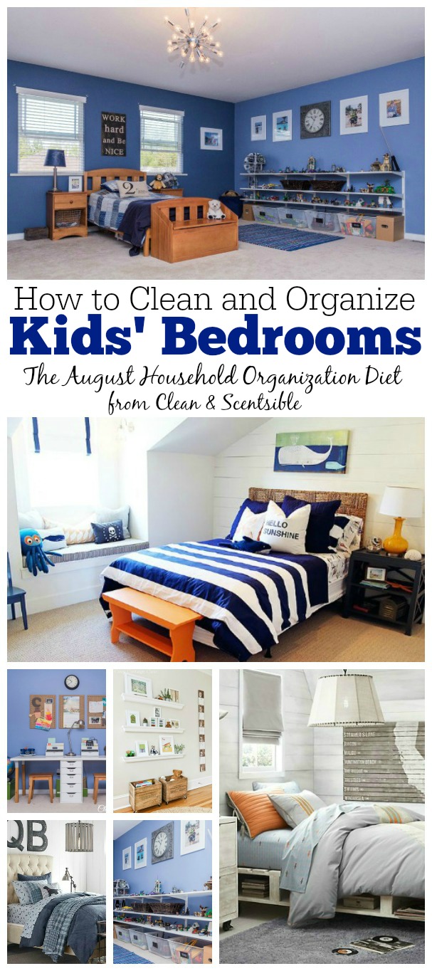 How to Organize Kids' Bedrooms.  Free printables and tons of ideas included! // cleanandscentsible.com