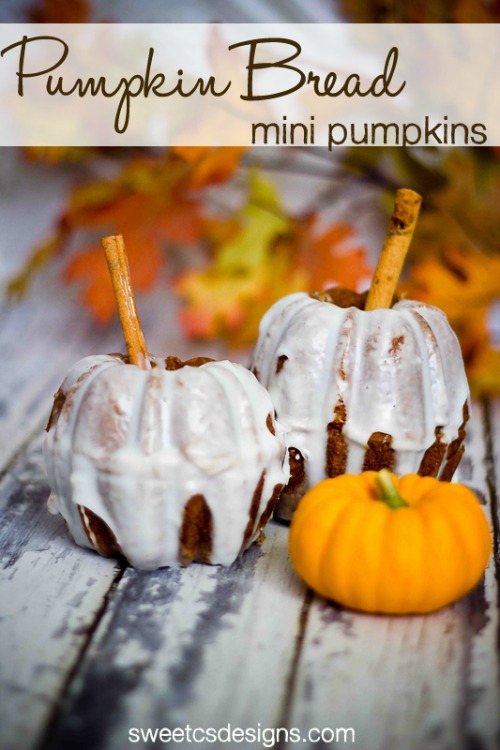 Pumpkin bread mini pumpkins and lots of other amazing pumpkin recipes for fall! // cleanandscentsible.com