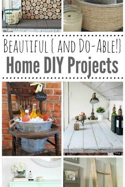 Fabulous collection of rustic DIY projects for your home. These are totally do-able! // cleanandscentsible.com