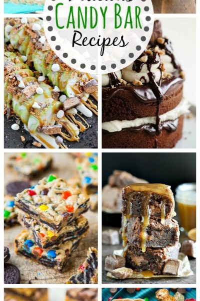 Delicious candy bar recipes - perfect for all of that leftover Halloween candy! // cleanandscentsible.com