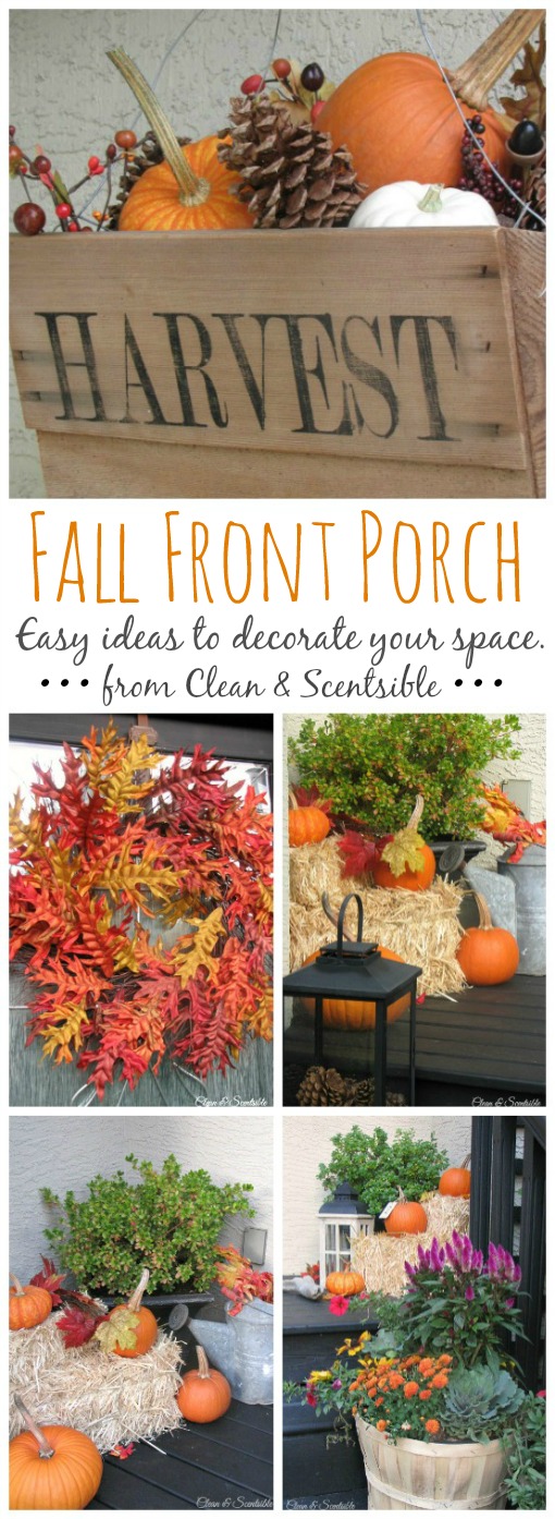 Fall Front Porch Ideas - Clean and Scentsible