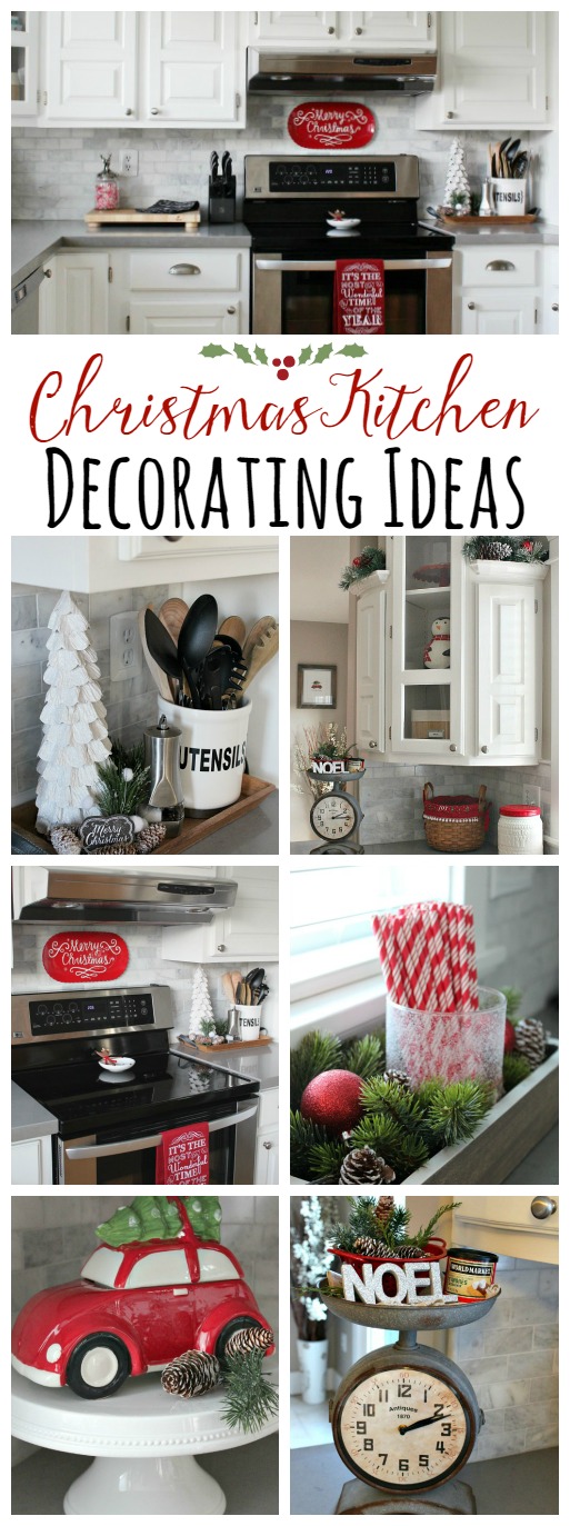 Beautiful Christmas kitchen decorating ideas! // cleanandscentsible.com