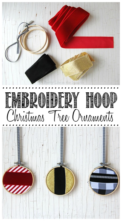 Embroidery Hoop Ornaments.