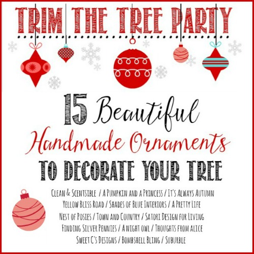 Beautiful handmade ornament ideas to decorate your tree! // cleanandscentsible.com