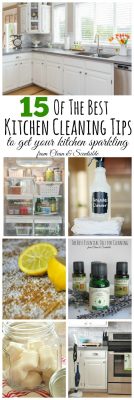 The best cleaning kitchen cleaning tips! Everything you need to get your kitchen sparkling! // cleanandscentsible.com