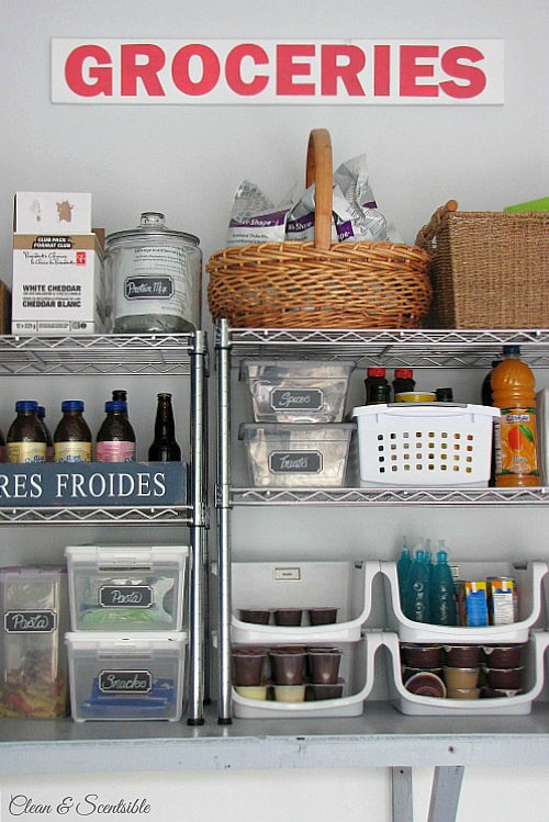 Practical ideas to organize your small pantry space. // cleanandscentsible.com