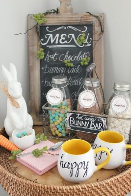This Easter hot chocolate bar is adorable!