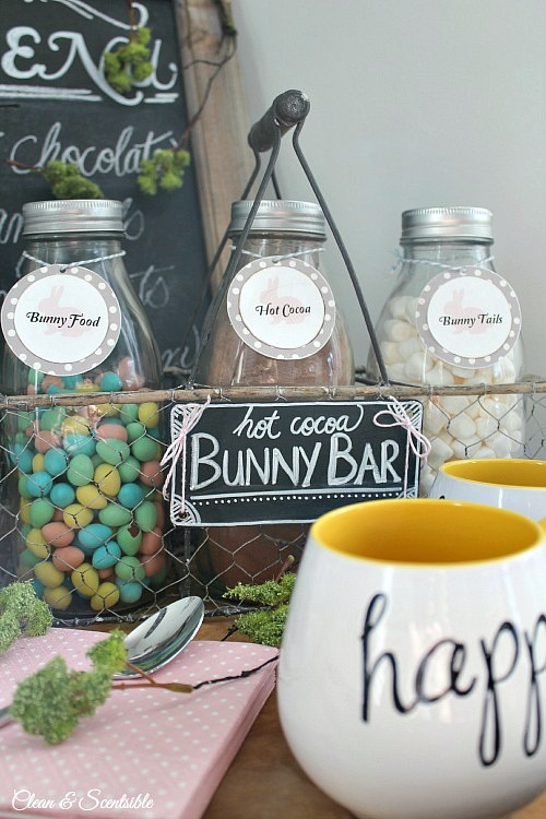 This Easter hot chocolate bar is adorable!